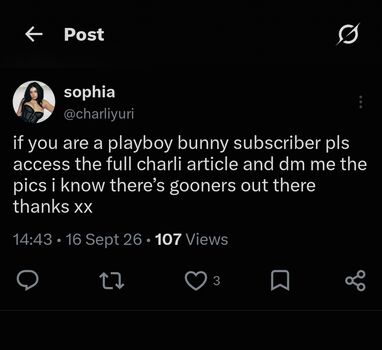 Full leaked Charli xcx  page private onlyfans photo